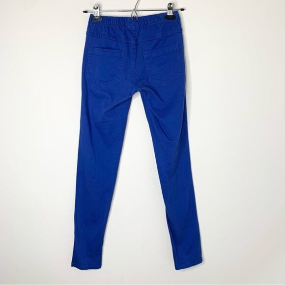 ONLY Skinny ankle Leg Jeggings Coloured Jeans Elastic waistband Cobalt Blue XS - Picture 12 of 13